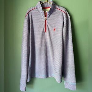 Johnnie O striped quarter zip